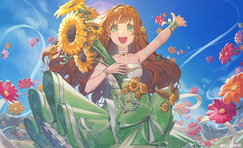 hino akane (idolmaster and 2 more) drawn by agnesgd
