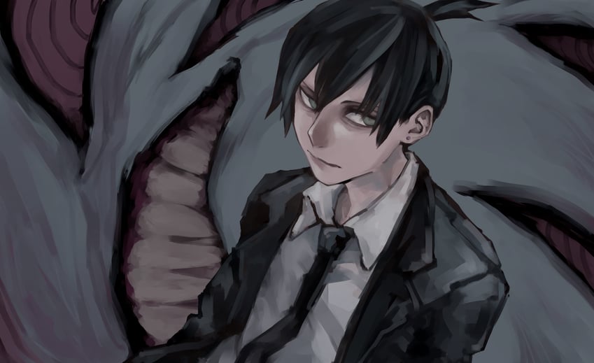 hayakawa aki and fox devil (chainsaw man) drawn by nakano_(2_mannaka)