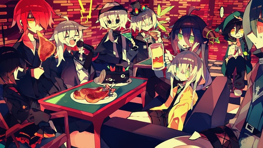 yog-sothoth, tsathoggua, y'golonac, cthugha, shub-niggurath, and 4 more (hello hollow world!!) drawn by meto_(metrin)