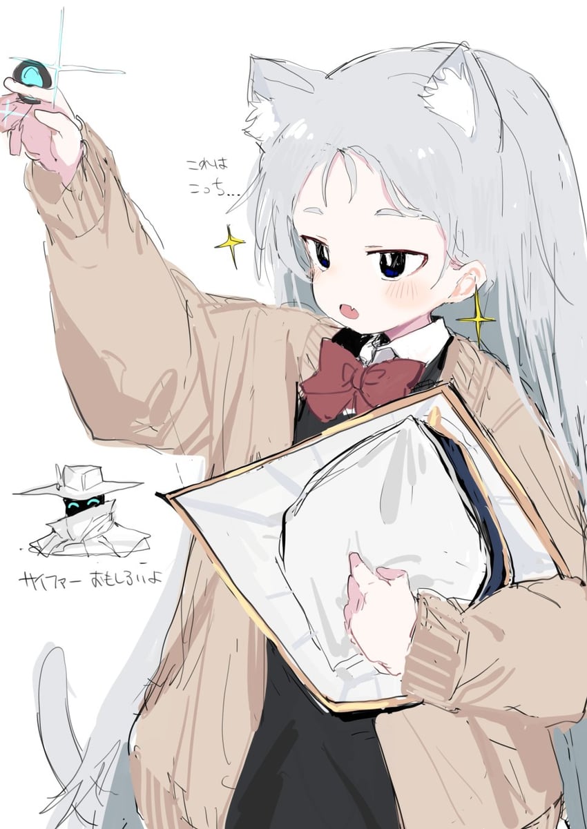 cypher and kotone (original and 1 more) drawn by sanma_(tabet_)