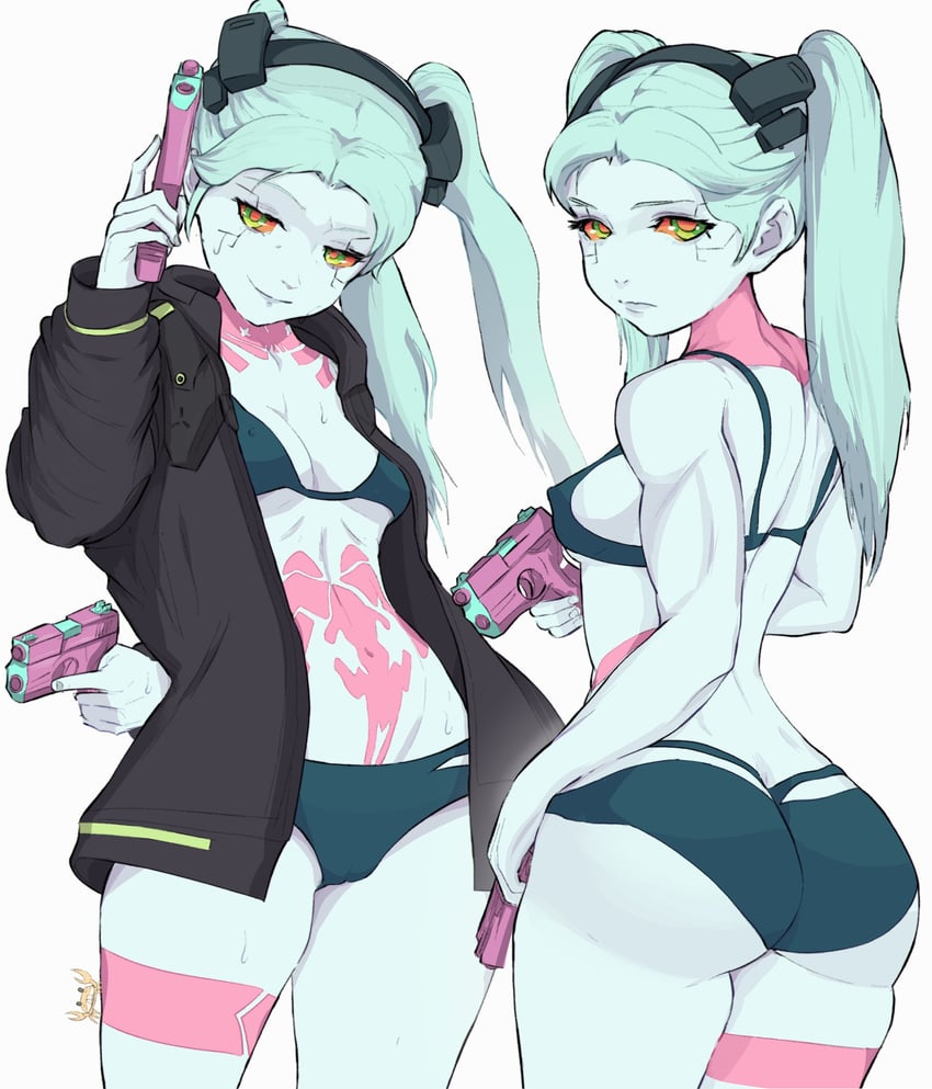 rebecca (cyberpunk and 1 more) drawn by yoracrab