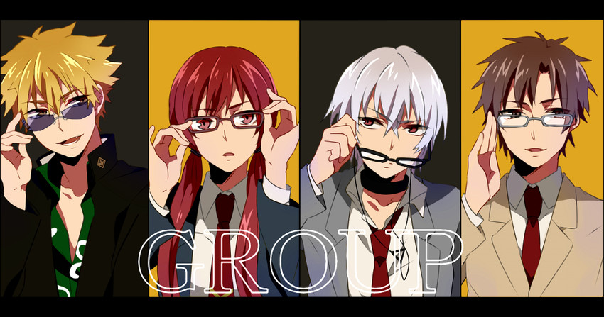 accelerator, musujime awaki, tsuchimikado motoharu, unabara mitsuki, and etzali (toaru majutsu no index and 1 more) drawn by noda_(yncoon)