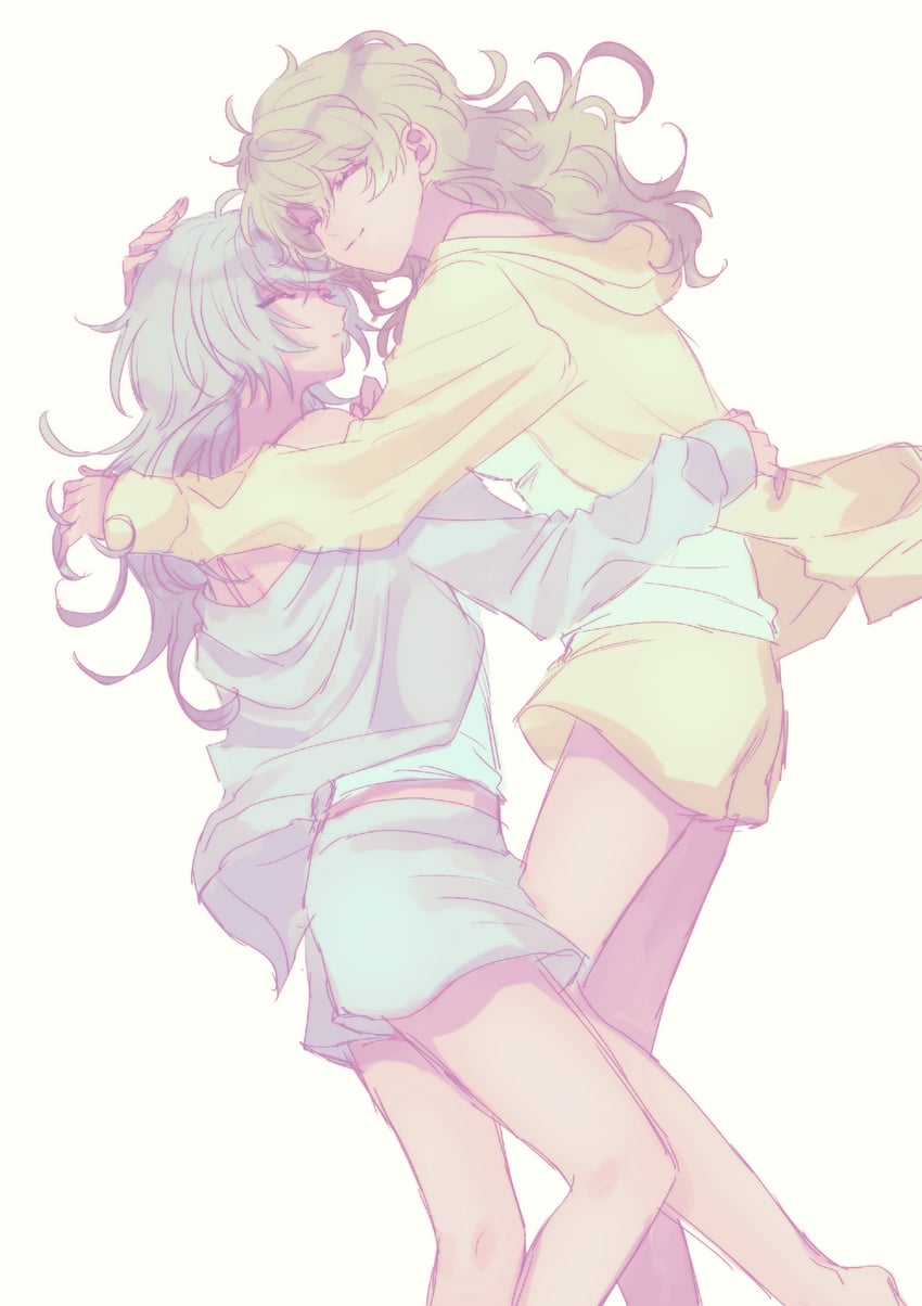 hiyori sou and midori (kimi ga shine) drawn by uououoon