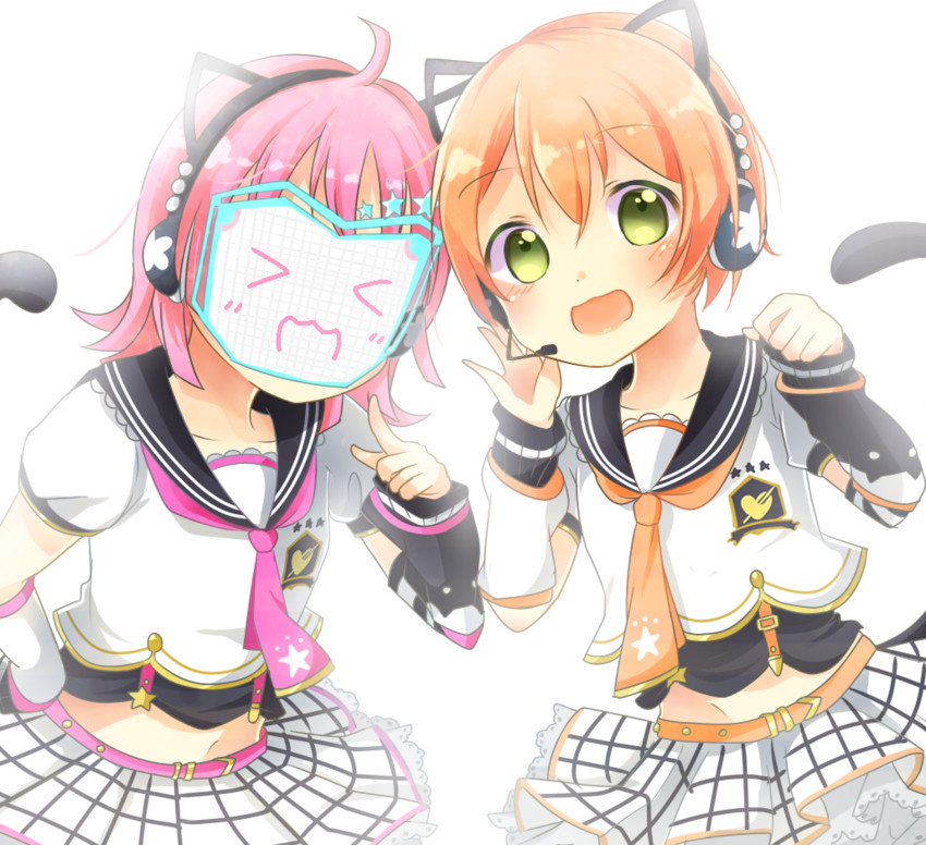 hoshizora rin and tennoji rina (love live! and 3 more) drawn by pimi_(ringsea21)