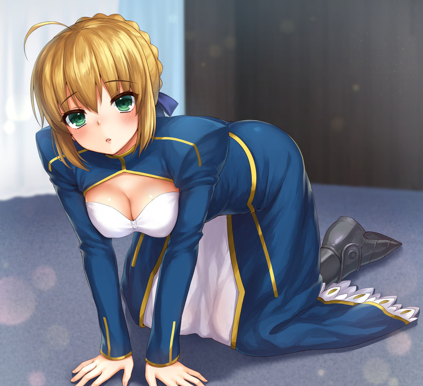 artoria pendragon and saber (fate and 1 more) drawn by mashutarou_(neko_no_oyashiro)