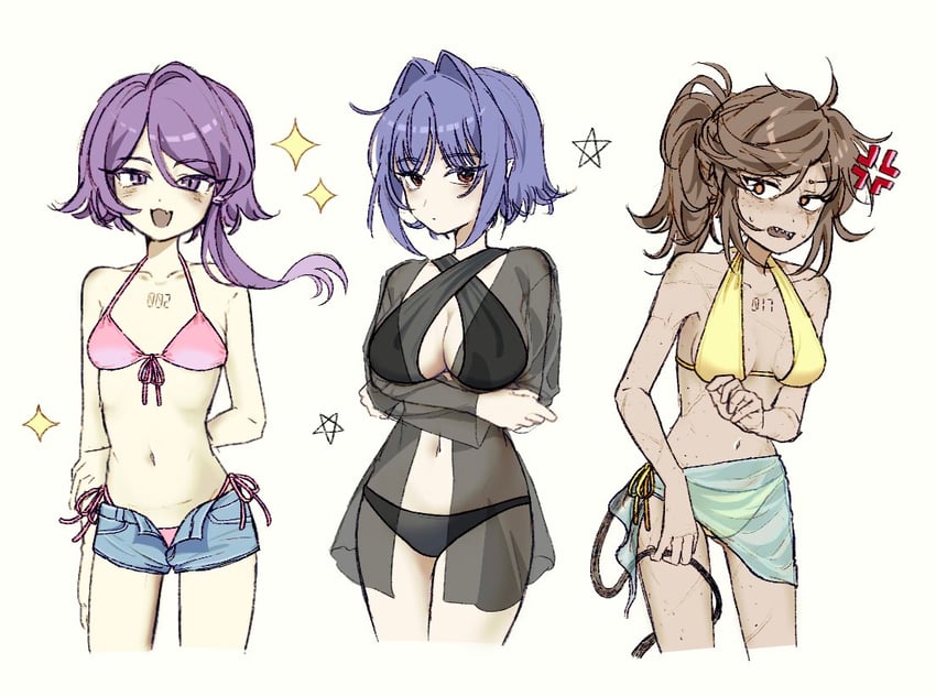 yeva, nori, and alice (murder drones) drawn by aida_(aidacamelia0516)