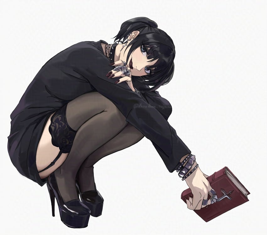mikasa ackerman (shingeki no school castes) drawn by darao_(daradara_suyaaa)