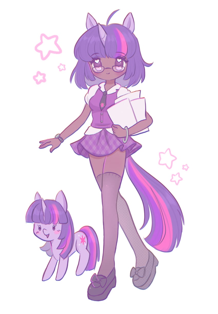twilight sparkle (my little pony and 1 more) drawn by chellyko