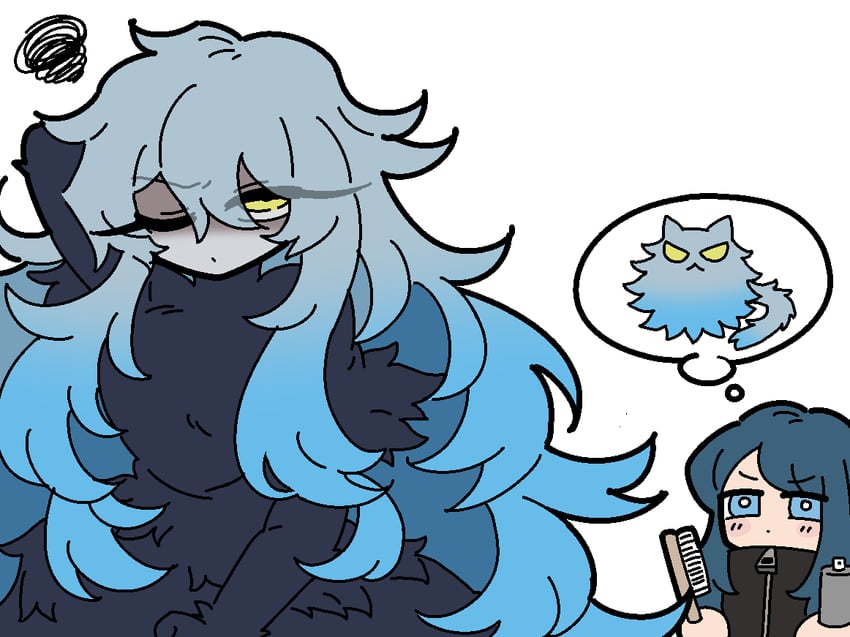 angela and bari (project moon and 1 more) drawn by kekeken