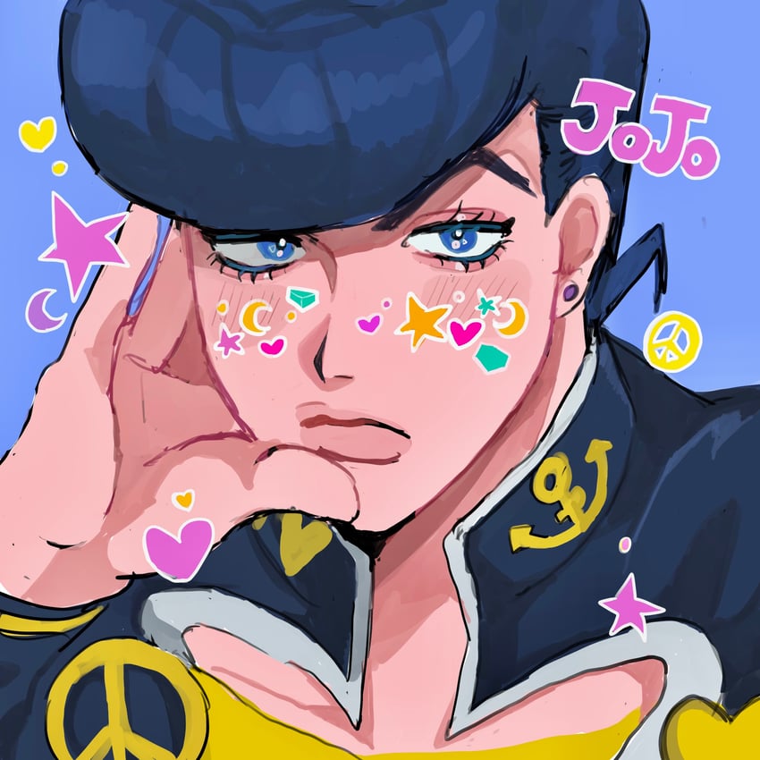 higashikata josuke (jojo no kimyou na bouken and 1 more) drawn by matubaru_chan