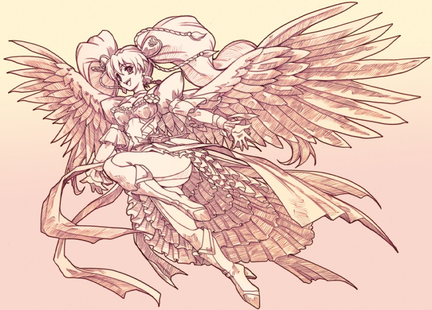 momozono love and cure peach (precure and 1 more) drawn by hisahiko
