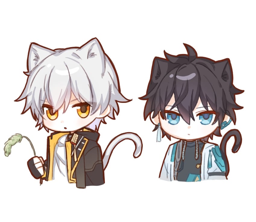 trailblazer, caelus, and dan heng (honkai and 1 more) drawn by !!_(p7kwzcwyyhxsz6u)