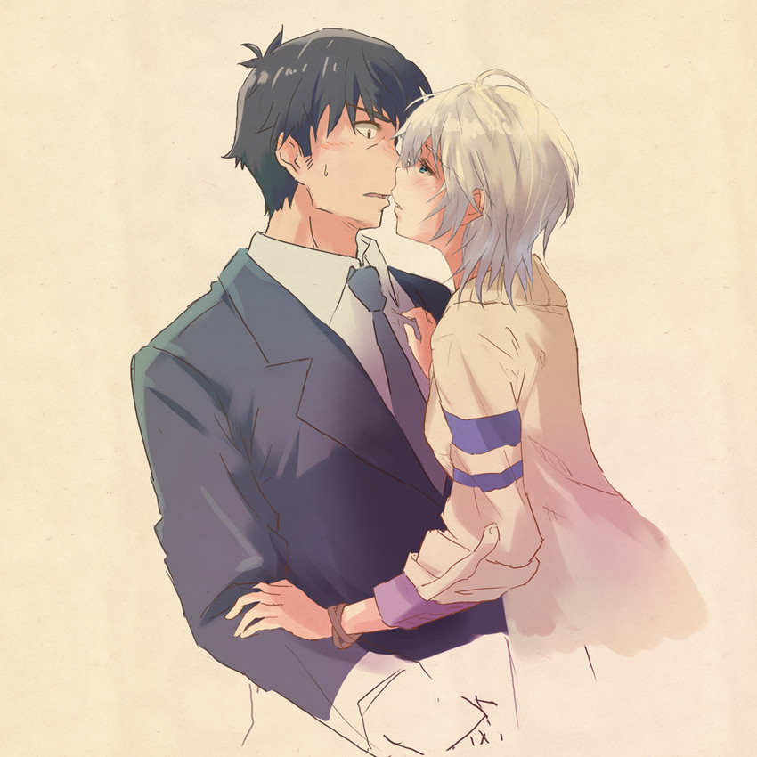 producer and anastasia (idolmaster and 1 more) drawn by marimo_(momiage)