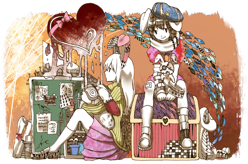 reisen udongein inaba and inaba tewi (touhou) drawn by michimaru_(michi)
