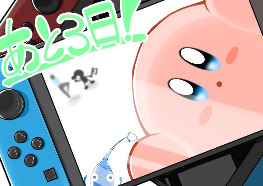 kirby, wii fit trainer, and mr. game & watch (kirby and 6 more) drawn by tpicm