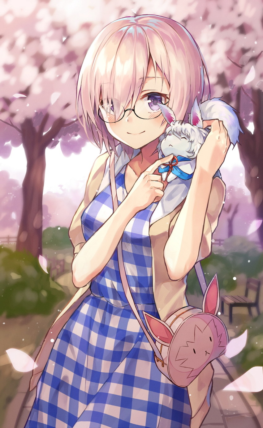 mash kyrielight and fou (fate and 1 more) drawn by huwari_(dnwls3010)