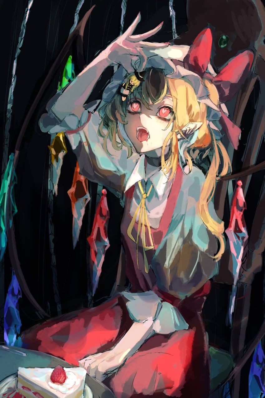 kirisame marisa and flandre scarlet (touhou) drawn by mashi_(pixiv_zcjd2538)
