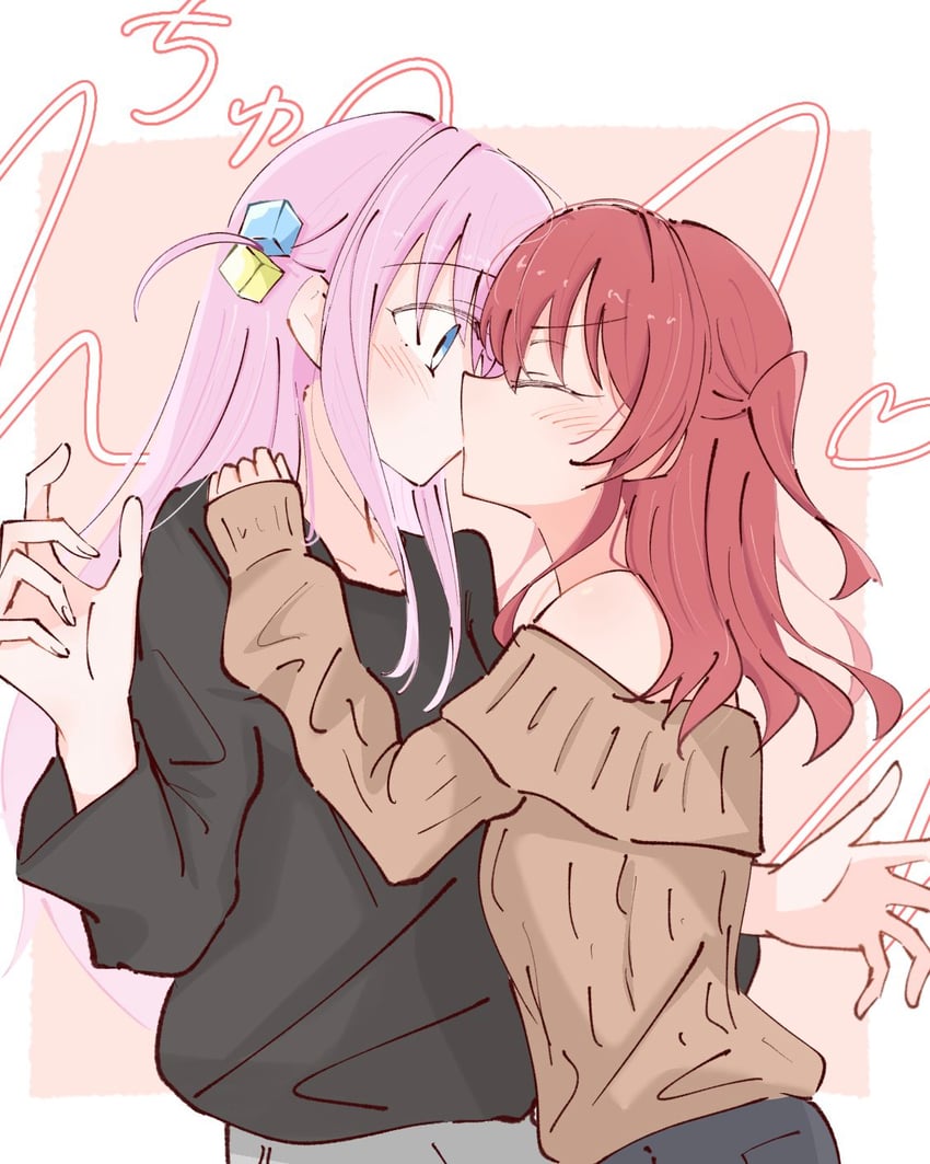 gotoh hitori and kita ikuyo (bocchi the rock!) drawn by nnnr_se