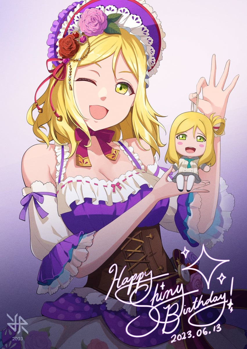 ohara mari (love live! and 1 more) drawn by hiroki_ree