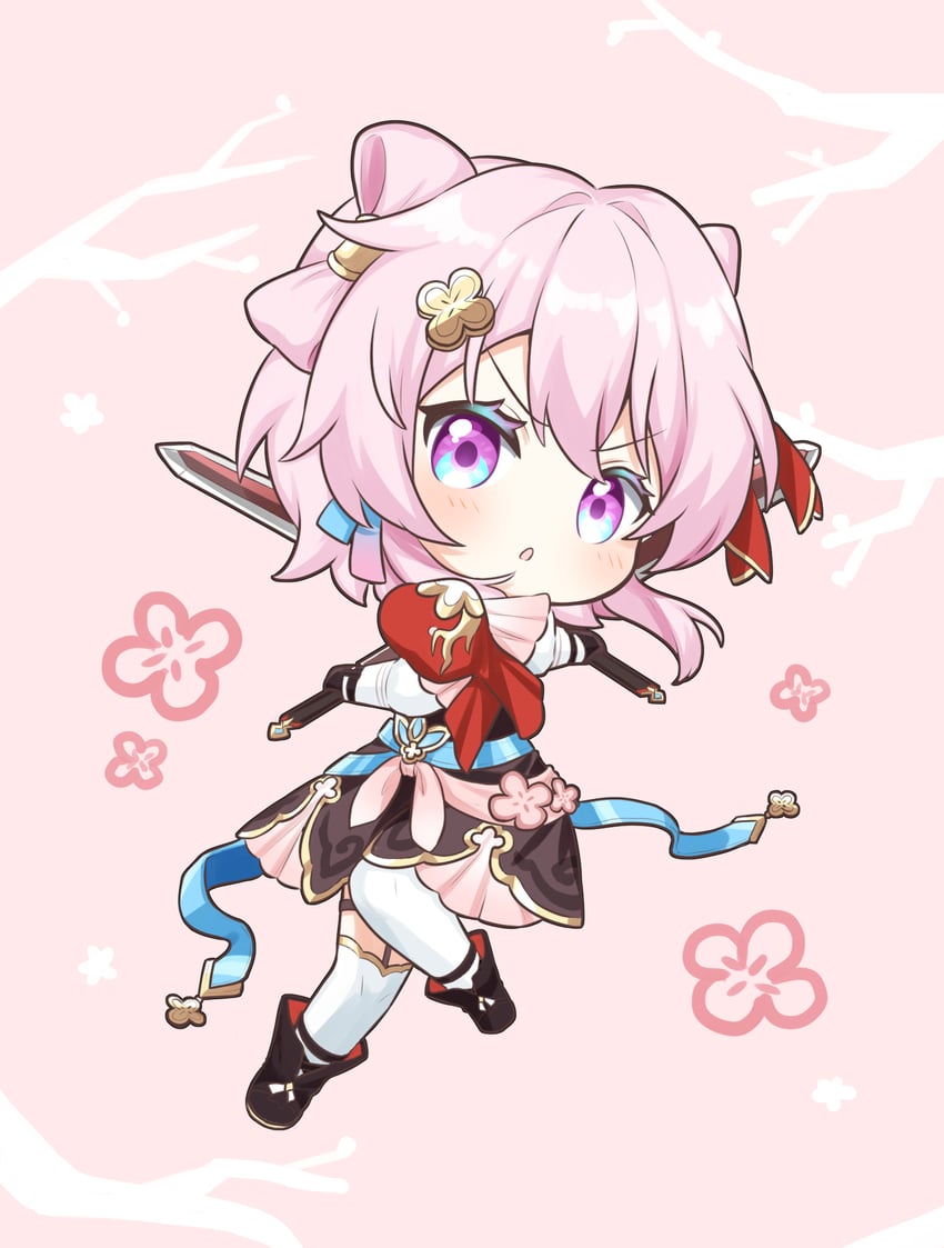 march 7th (honkai and 1 more) drawn by seluna_irst