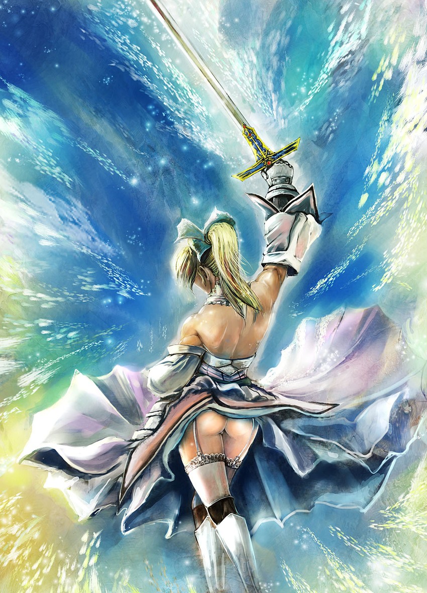 artoria pendragon and saber lily (fate and 1 more) drawn by bccp