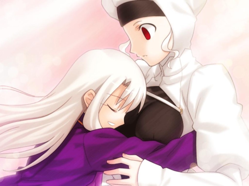 illyasviel von einzbern and leysritt (fate and 2 more) drawn by higurashi_ryuuji