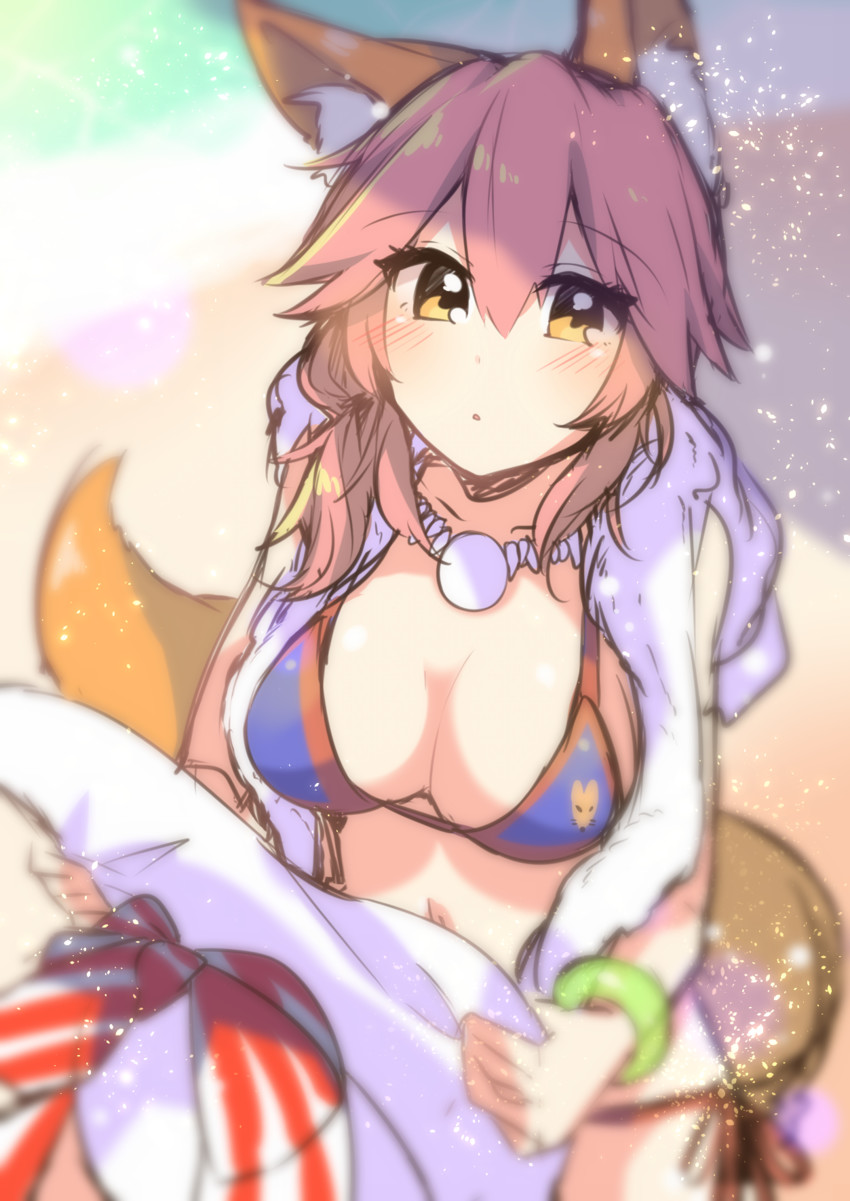 tamamo and tamamo no mae (fate and 1 more) drawn by kaenuco