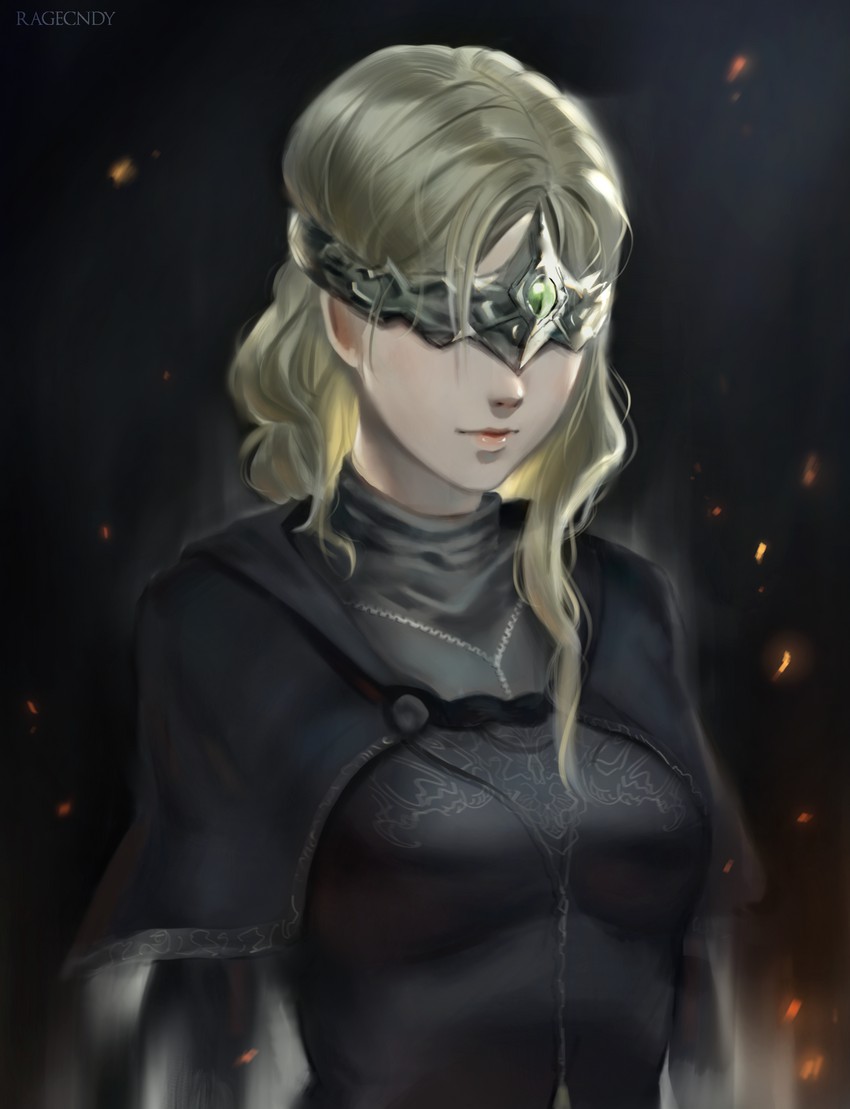 fire keeper (dark souls and 1 more) drawn by ragecndy