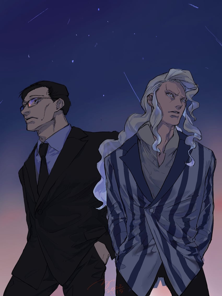 hinrigh biganduffno and ken'i wang (hunter x hunter) drawn by almostghost