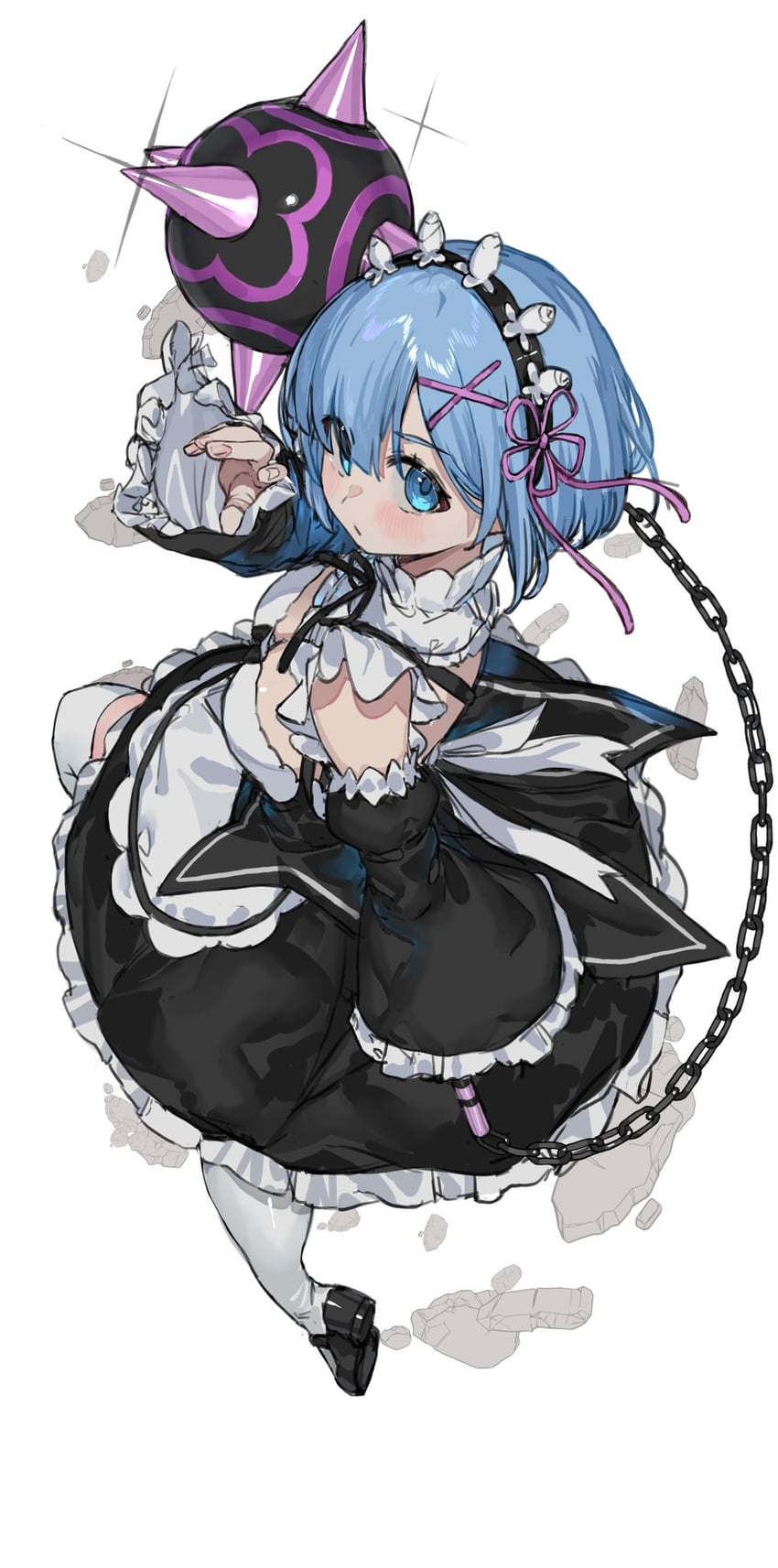 rem (re:zero kara hajimeru isekai seikatsu) drawn by ranf