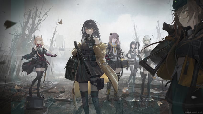 ump45, ump9, m4 sopmod ii, ro635, architect, and 1 more (girls' frontline)