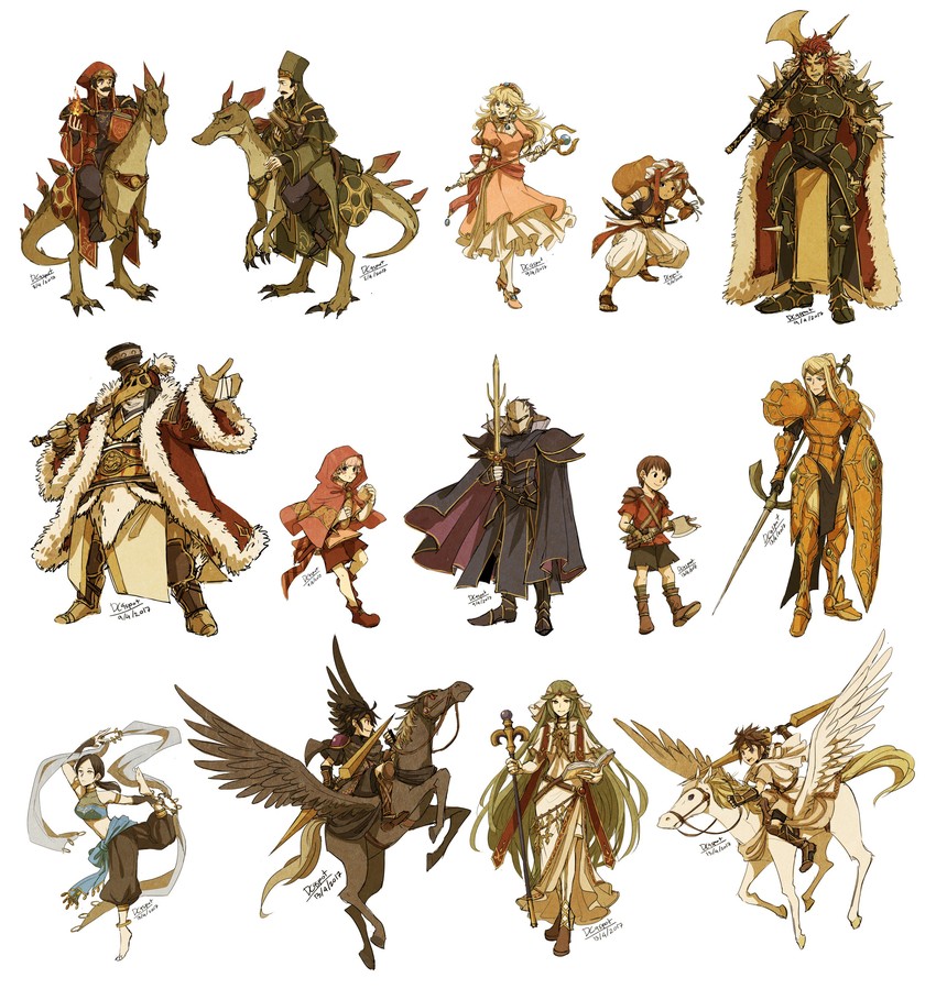 kirby, princess peach, samus aran, mario, luigi, and 10 more (fire emblem and 7 more) drawn by dc9spot