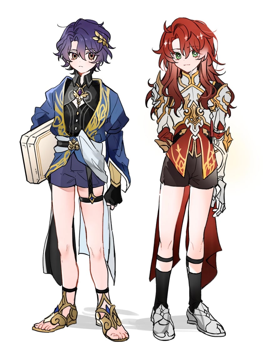 dr. ratio and argenti (honkai and 1 more) drawn by oryunbunkosu