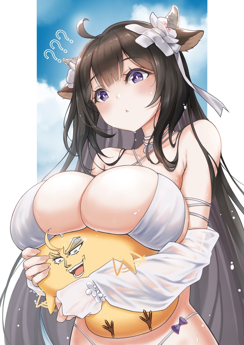 manjuu, dio brando, and kashino (azur lane and 1 more) drawn by momu_(su)