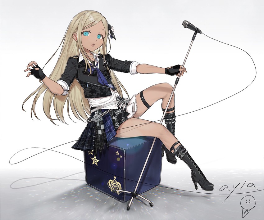 layla (idolmaster and 2 more) drawn by mo_(mokatampe)