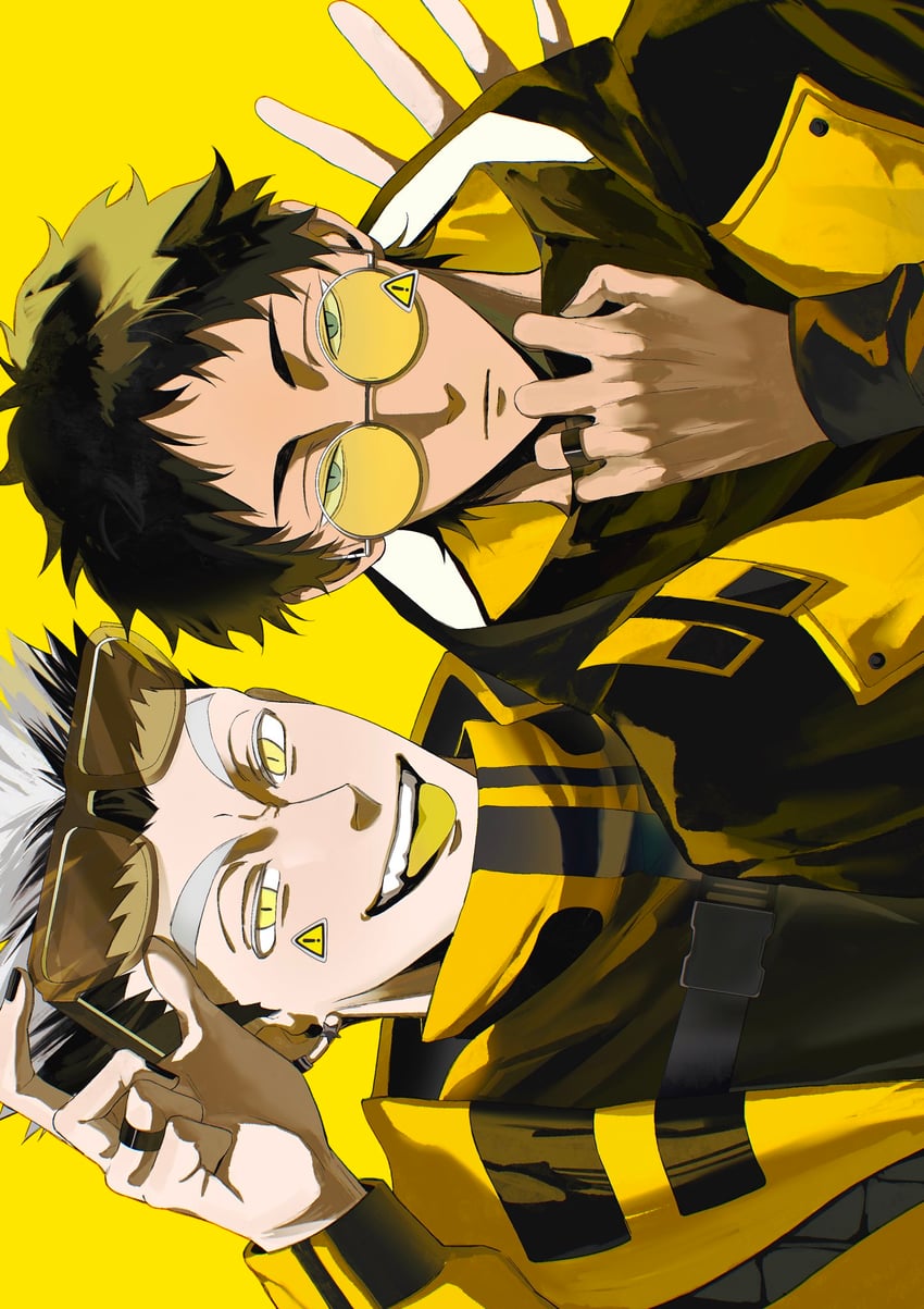 bokuto koutarou and akaashi keiji (haikyuu!!) drawn by wansan_hq
