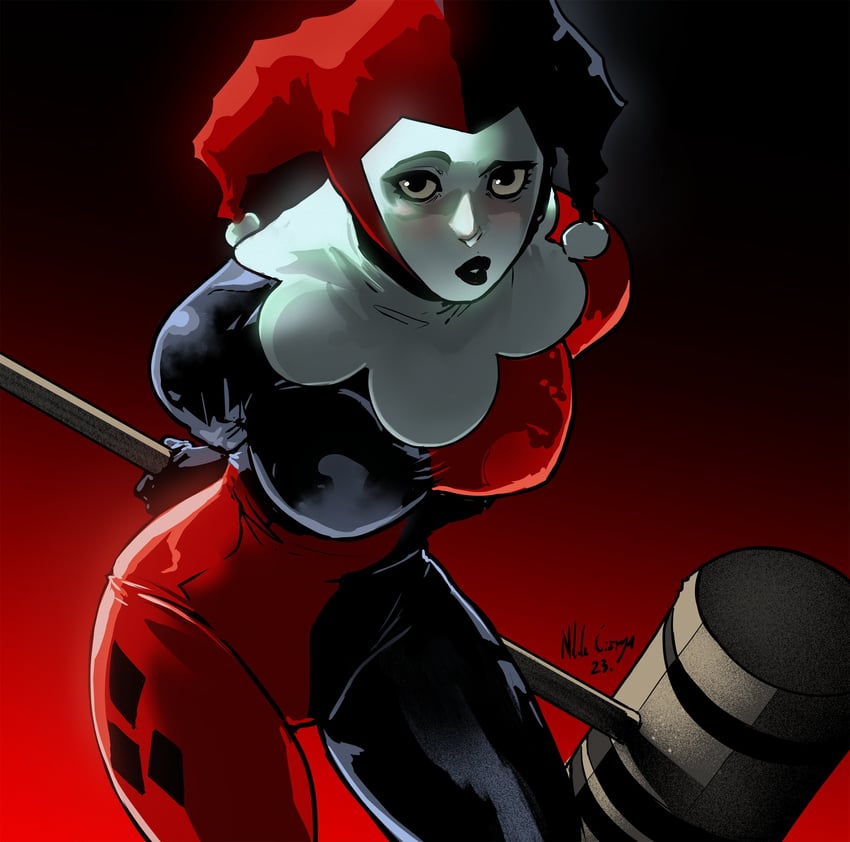 harley quinn (dc comics and 3 more) drawn by kjlbs