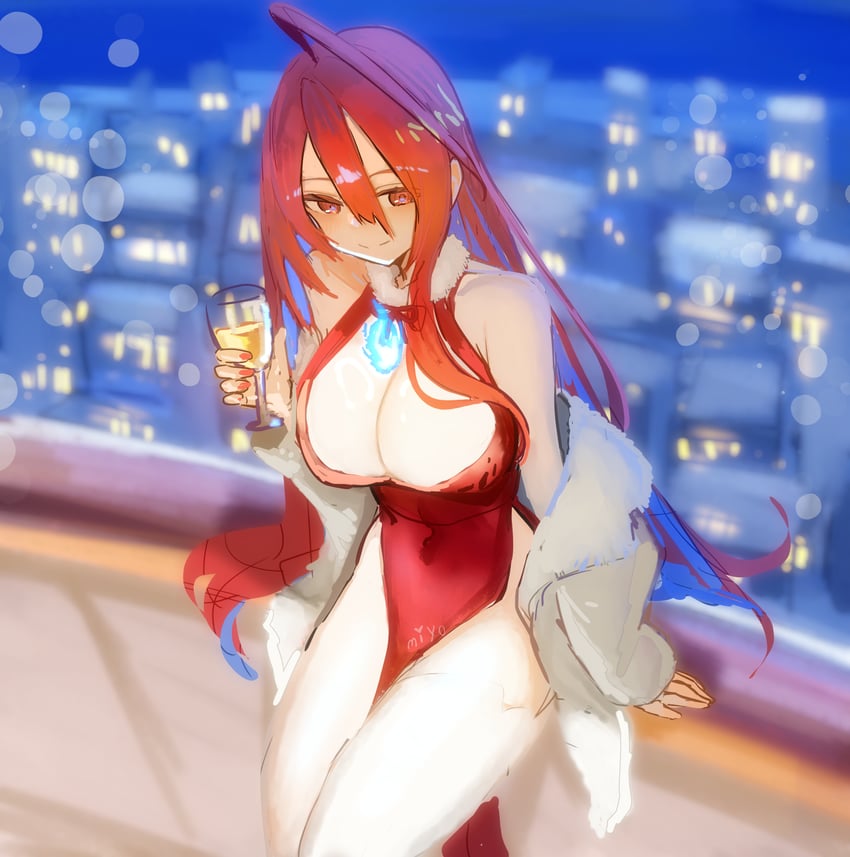 elizabeth rose bloodflame (hololive and 1 more) drawn by miyos_ovvo