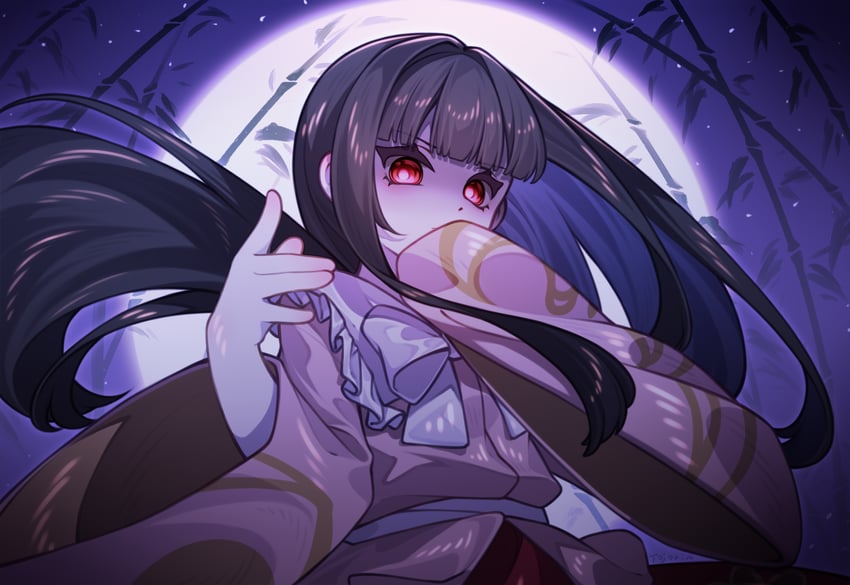 houraisan kaguya (touhou and 1 more) drawn by tojorin