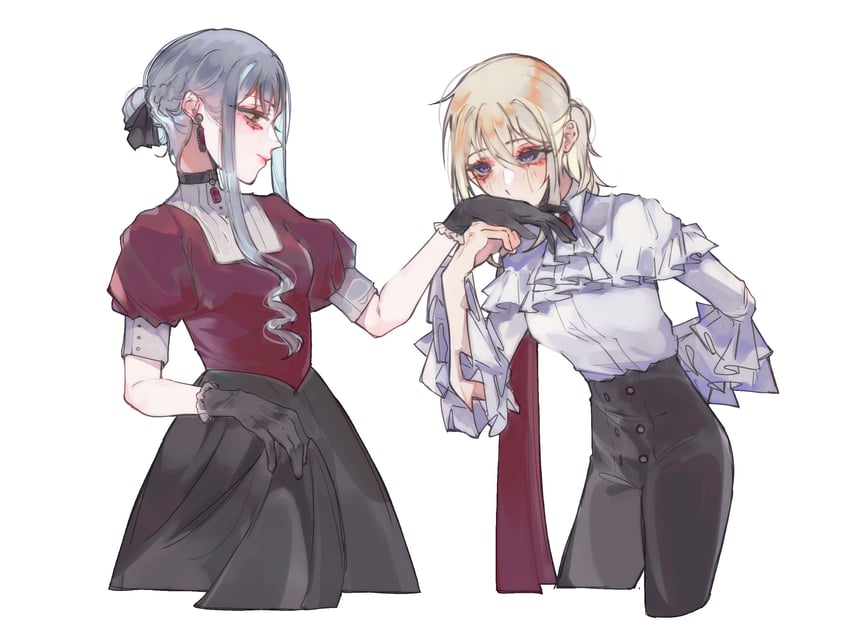 togawa sakiko and misumi uika (bang dream! and 1 more) drawn by ristie