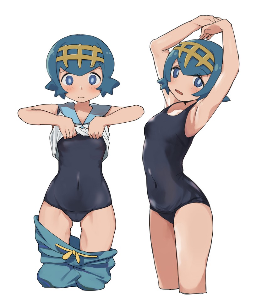lana (pokemon and 1 more) drawn by niizuka_(c-drop)