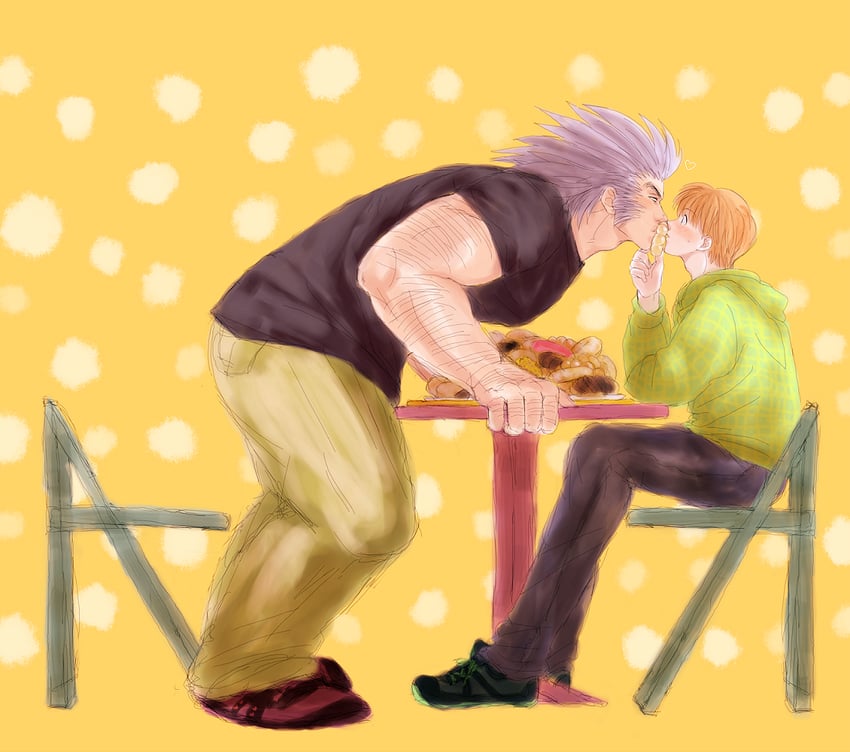 shalnark and uvogin (hunter x hunter) drawn by hanba_guyokota