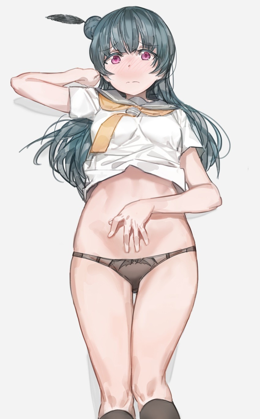 tsushima yoshiko (love live! and 1 more) drawn by free_style_(yohan1754)