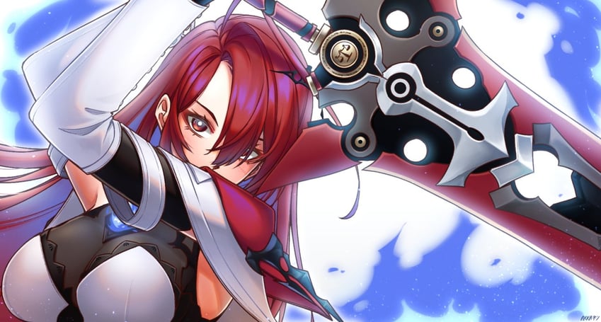 elizabeth rose bloodflame (hololive and 1 more) drawn by akkanen