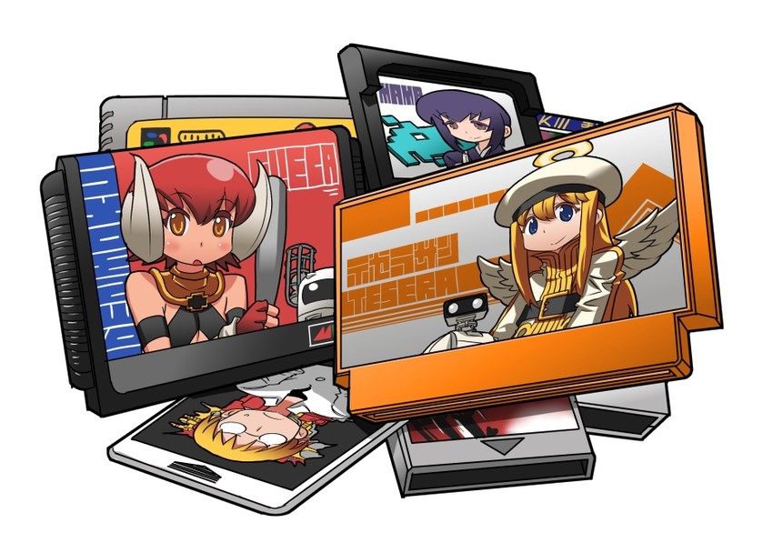 family computer robot, tesera, matsubara yayoi, eleca, and matsubara isame (nintendo and 4 more) drawn by matsuda_yuusuke
