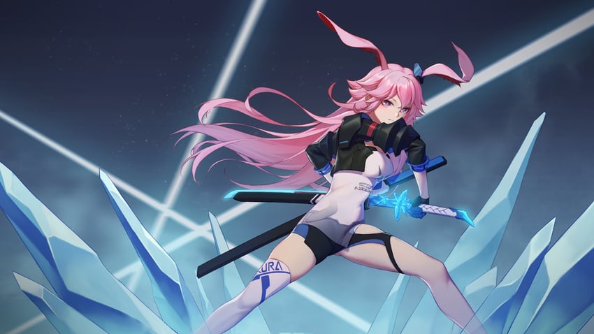 yae sakura (honkai and 1 more) drawn by stupid_goose_man