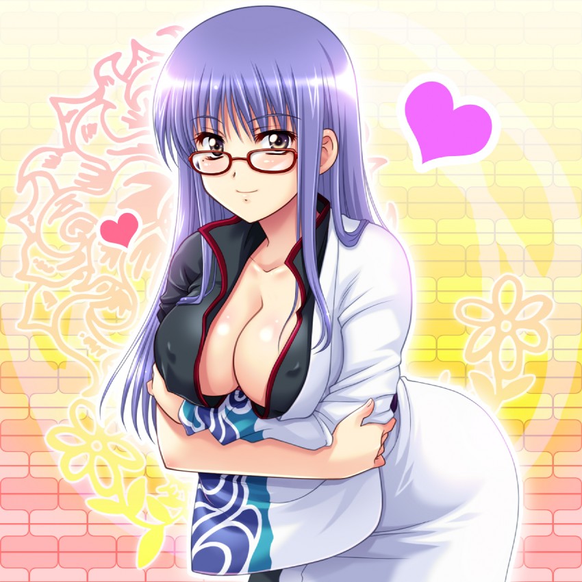sakata gintoki and sarutobi ayame (gintama) drawn by minase_kei
