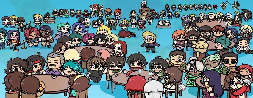 suletta mercury, miorine rembran, haro, char aznable, cagalli yula athha, and 66 more (gundam and 24 more) drawn by afei_(sfma3248)