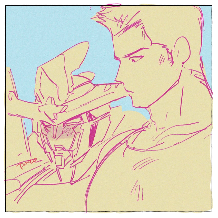 ao isami and bravern (yuuki bakuhatsu bang bravern) drawn by ice_nomu