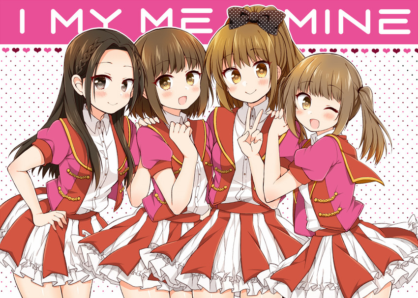 kuwahara yuuki, ono saki, toujou hisako, and saotome yuka (real life and 1 more) drawn by tsukudani_norio